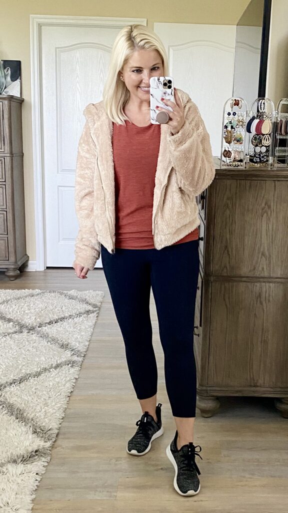 Amazon Blooming Jelly fuzzy zip up jacket