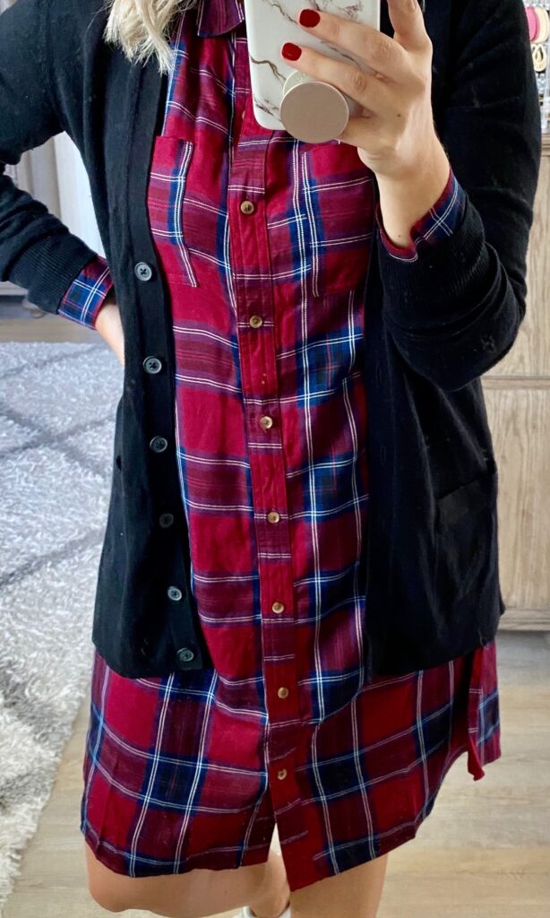 Old Navy flannel dress