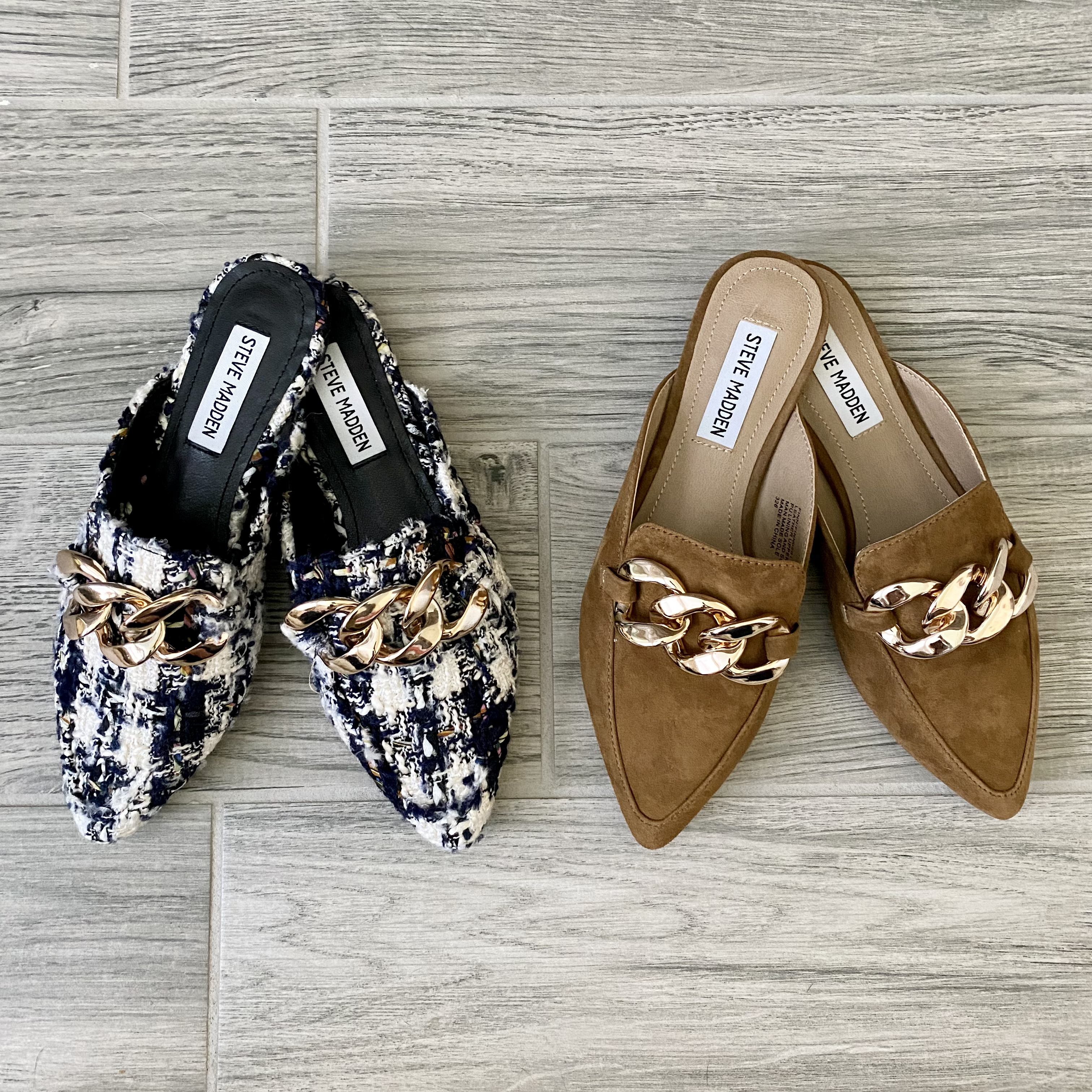 Steve Madden chain mules