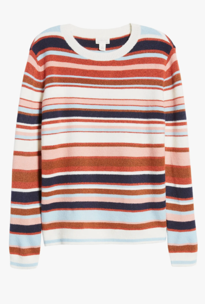 Caslon cozy striped sweater