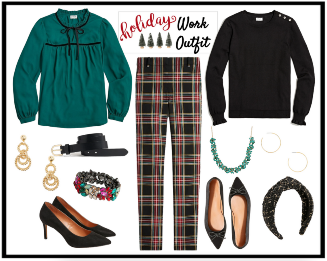 J.Crew Factory holiday work outfit
