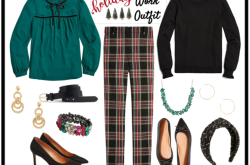 J.Crew Factory holiday work outfit