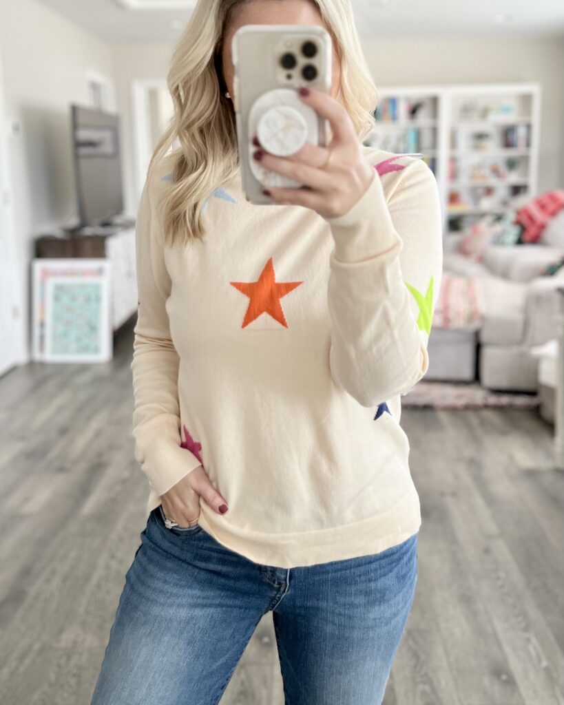 THML star print sweater